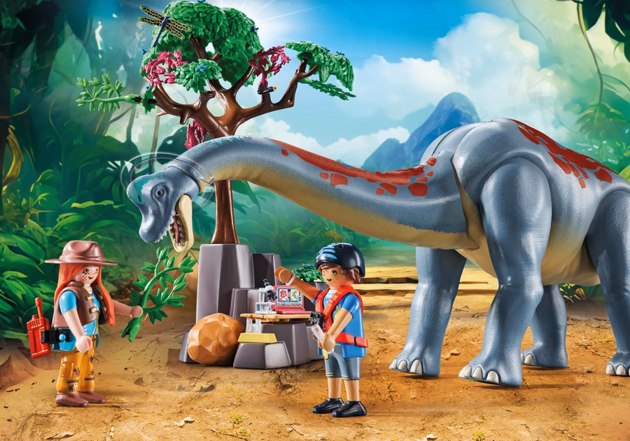 Brachiosaurus con aerodeslizador