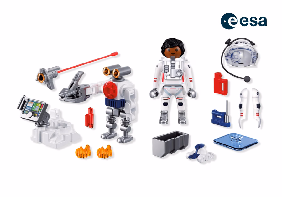ESA: Astronauta con robot