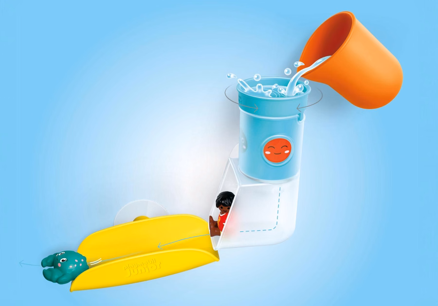 JUNIOR AQUA: Tanque de agua para verter y jugar con tobogán.