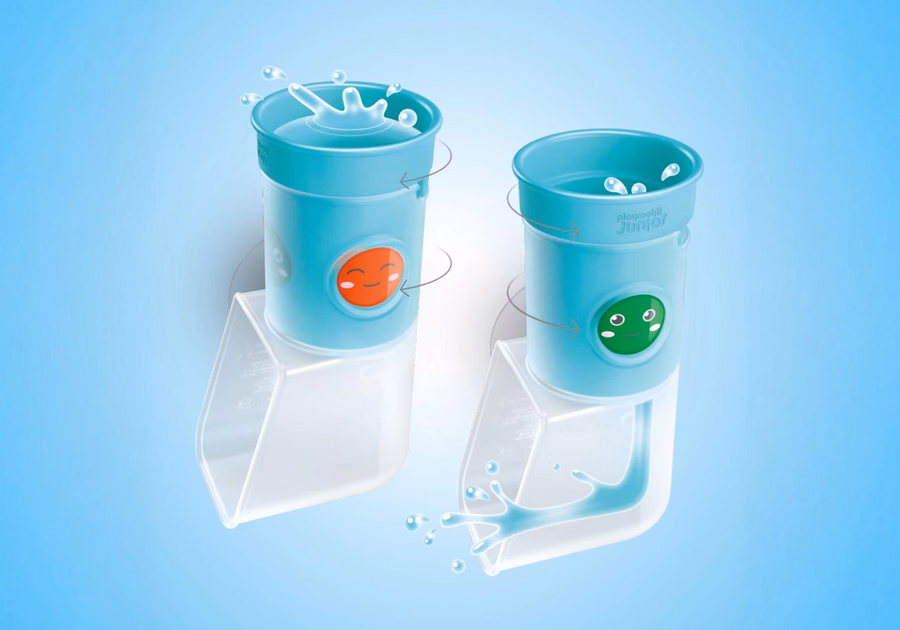 JUNIOR AQUA: Tanque de agua para verter y jugar con tobogán.