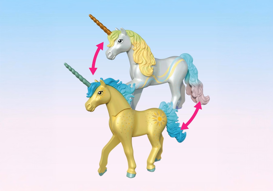 Unicornio coleccionable: Flor de sol con hada