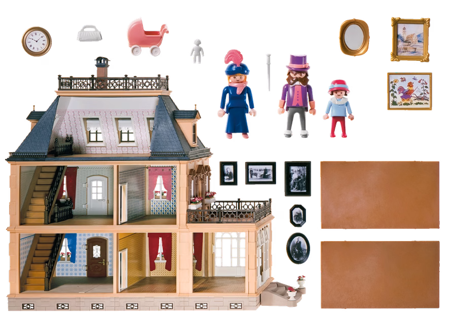 Gran casa de muñecas victoriana
