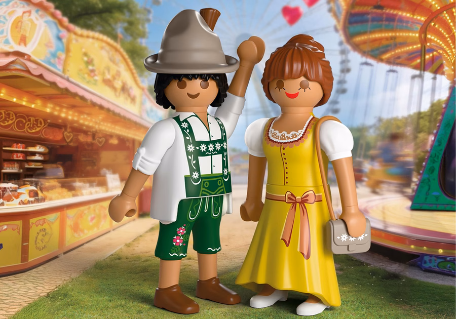 Pareja con traje bávaro