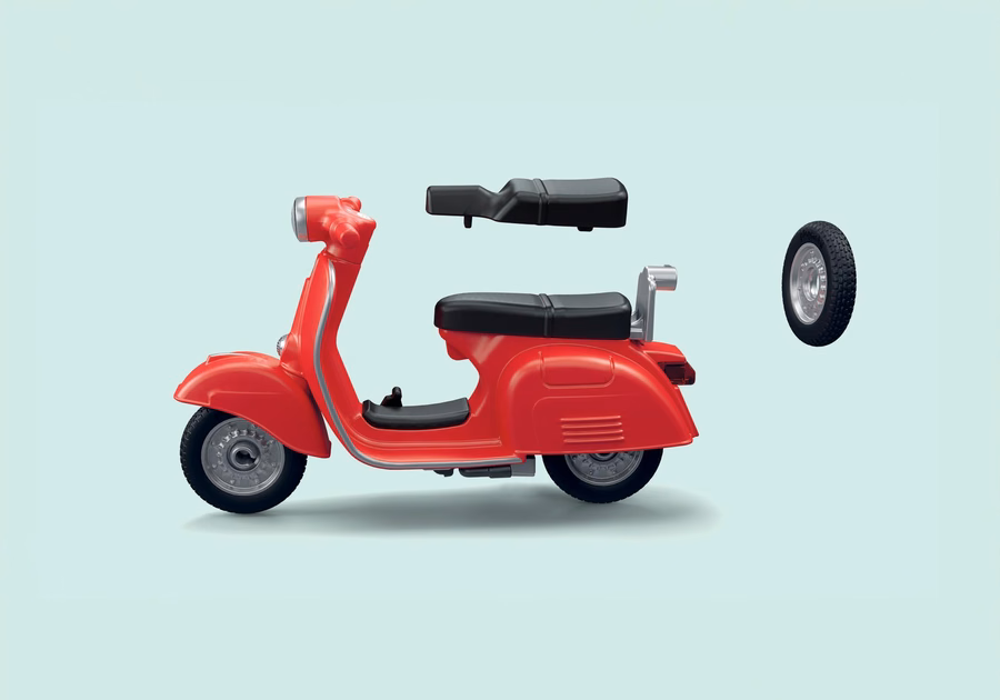 Garaje para Vespas de los años 60