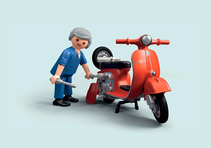 Garaje para Vespas de los años 60